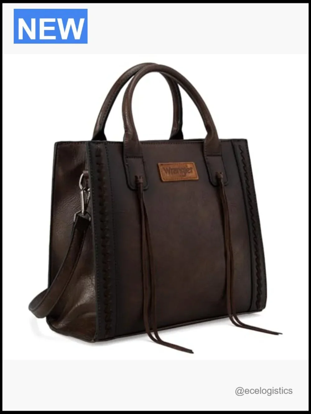 Western Cowhide Hair-on Tote Purse and Wallet Set Satchel